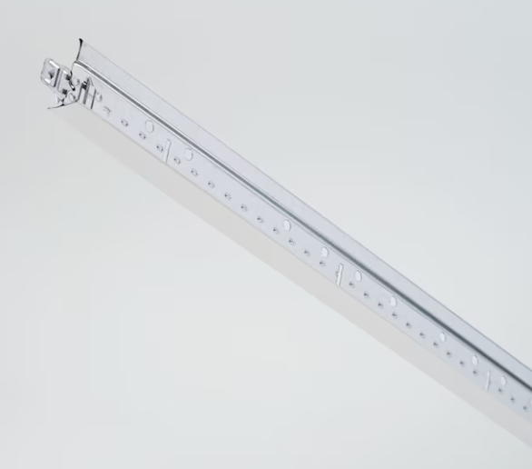 BaseNoir 6Ft Main Beam Cross Tee for Drop Ceiling Grid, Black & White Options
