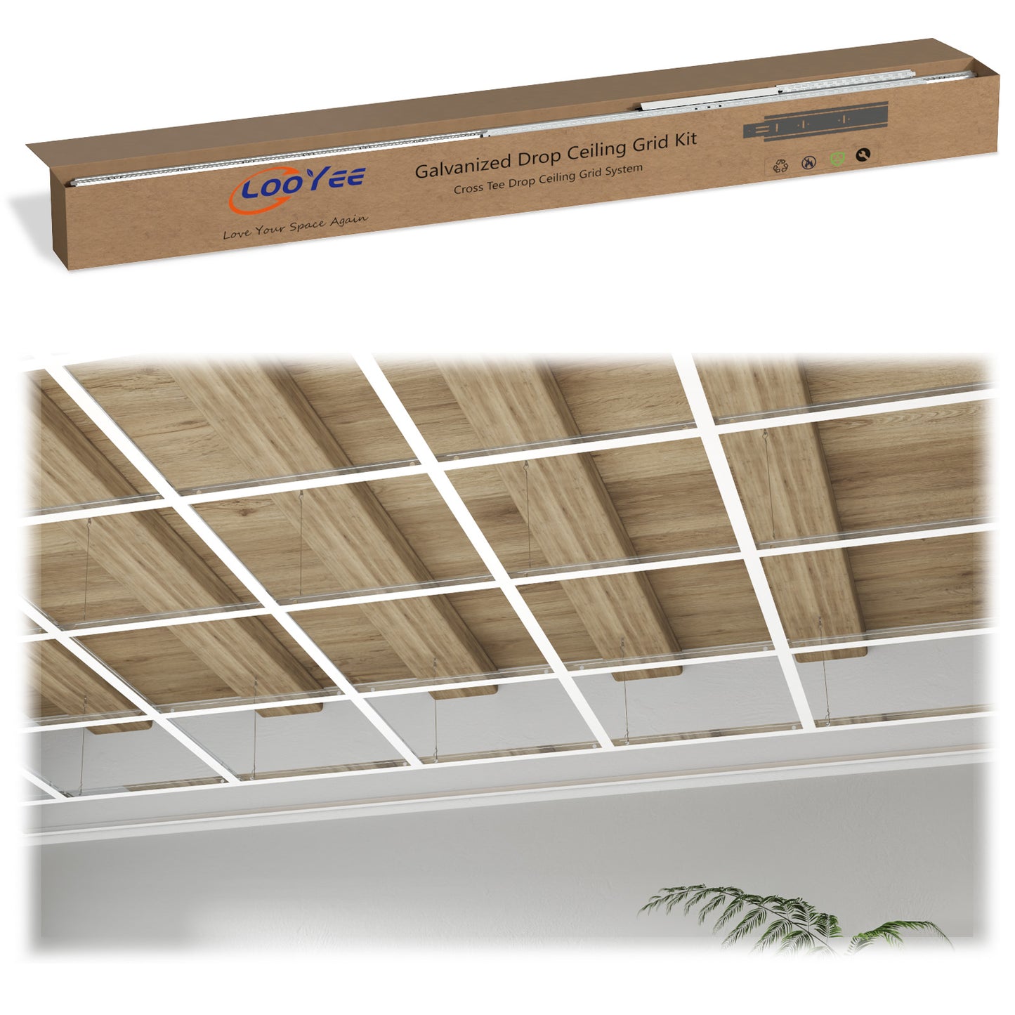 BaseNoir Drop Ceiling Grid System