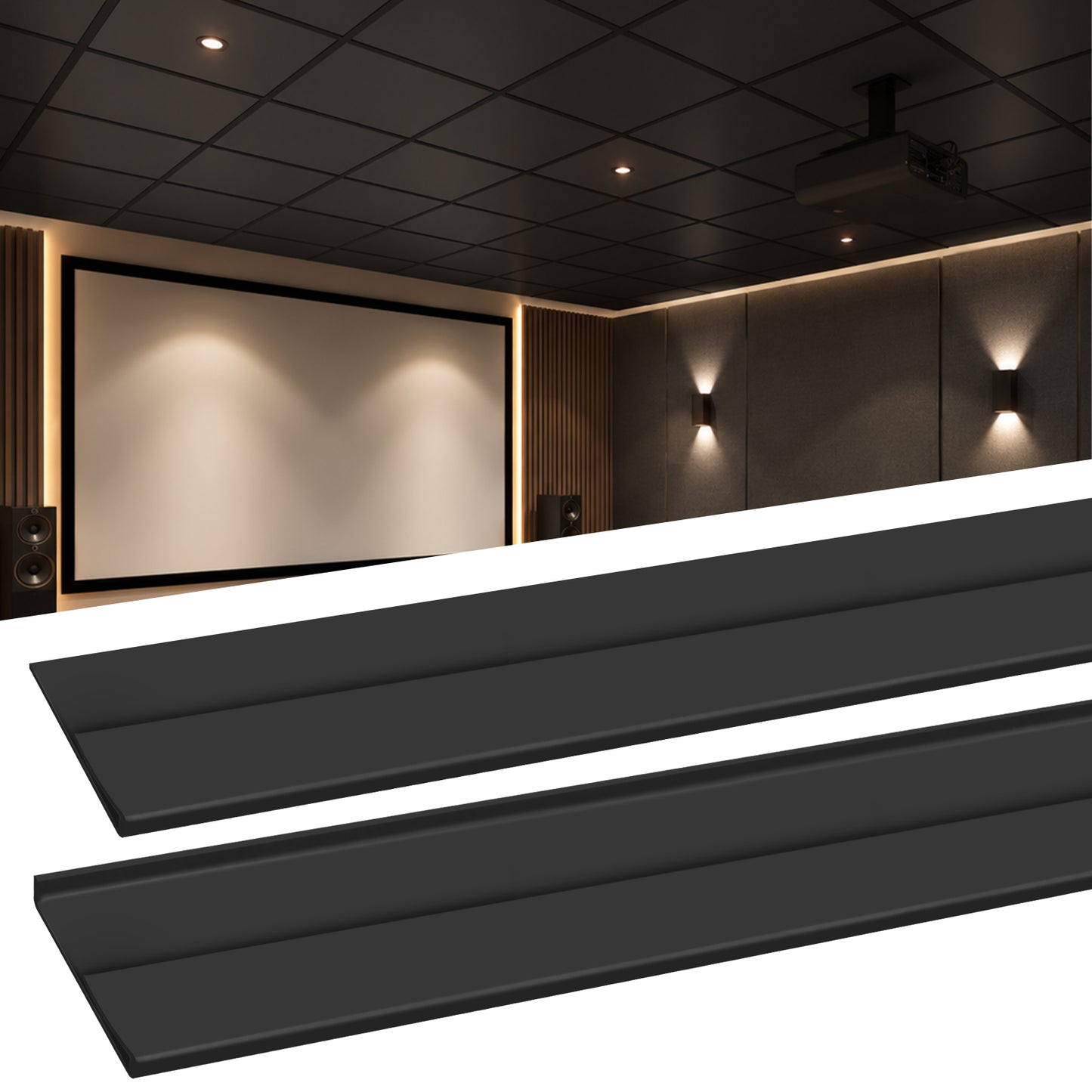 BaseNoir Ceiling Grid Cover