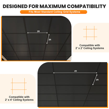 BaseNoir Ceiling Grid Cover